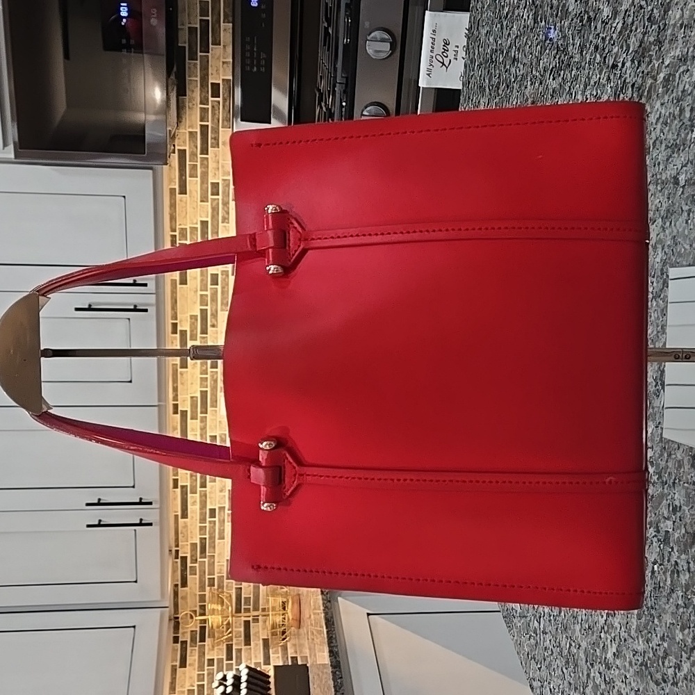 Kate Spade New York Kyra Arbour Hill Tote Crossbody Red Pink - Picture 7 of 16